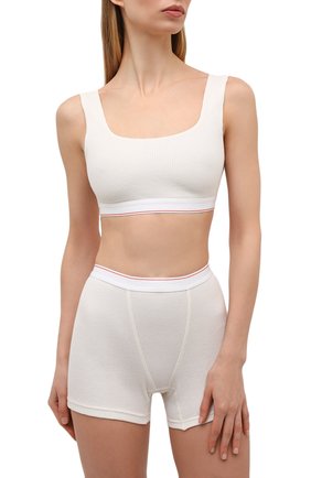 Женские шорты HERON PRESTON FOR CALVIN KLEIN белого цвета по цене 6995 руб., арт. 40185WBE | Фото 2 Женские шорты HERON PRESTON FOR CALVIN KLEIN белого цвета, арт. 40185WBE | Фото 2 (Материал внешний: Хлопок, Синтетический материал; Длина Ж (юбки, платья, шорты): Мини; Женское Кросс-КТ: Шорты)