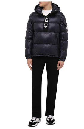 Мужская пуховый анорак maury MONCLER темно-синего цвета по цене 99500 руб., арт. G2-091-1A000-40-68950 | Фото 2 Мужская пуховый анорак maury MONCLER темно-синего цвета, арт. G2-091-1A000-40-68950 | Фото 2 (Материал утеплителя: Пух и перо; Длина (верхняя одежда): Короткие; Рукава: Длинные; Материал внешний: Синтетический материал; Материал подклада: Синтетический материал; Кросс-КТ: Куртка; Мужское Кросс-КТ: пуховик-короткий; Стили: Спорт-шик)