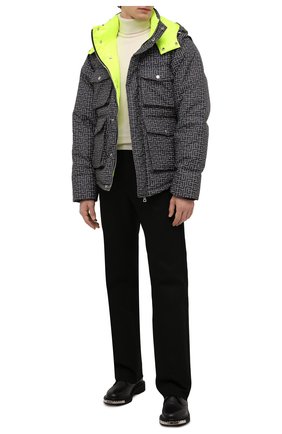 Мужская пуховая куртка balmain x rossignol BALMAIN серого цвета, арт. WH2TP045/X193 | Фото 2 (Материал подклада: Синтетический материал; Рукава: Длинные; Длина (верхняя одежда): Короткие; Материал утеплителя: Пух и перо; Материал внешний: Синтетический материал; Кросс-КТ: Куртка; Мужское Кросс-КТ: пуховик-короткий; Стили: Спорт-шик)