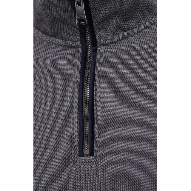 Шерстяной свитер Paul&Shark 11311112/FLV, цвет серый, размер 46 11311112/FLV - фото 5