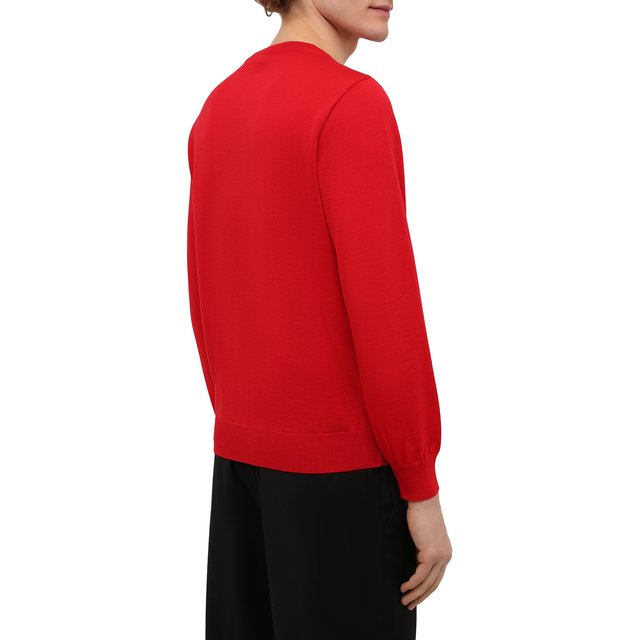 Шерстяной пуловер Paul&Shark 11311017/FLV, цвет красный, размер 50 11311017/FLV - фото 4