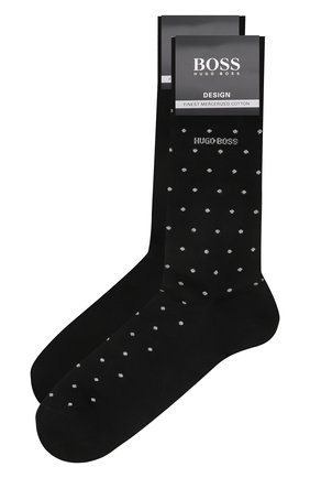 Мужские комплект из двух пар носков BOSS темно-коричневого цвета, арт. 50420239 | Фото 1 (Материал внешний: Хлопок; Кросс-КТ: бельё)