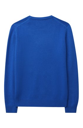Детский пуловер из шерсти и вискозы MC2 SAINT BARTH синего цвета, арт. STBK D0UGLAS/D0U0001/10-16 | Фото 2 (Рукава: Длинные; Материал внешний: Шерсть; Мальчики Кросс-КТ: Пуловер-одежда)