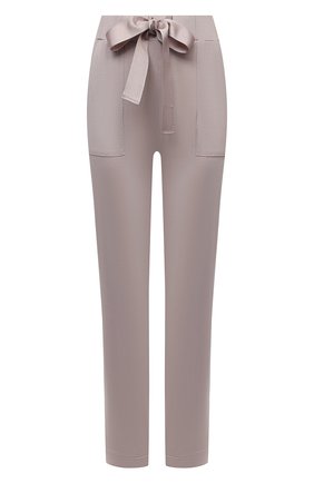 Женские брюки MAISON LEJABY бежевого цвета, арт. N0382 | Фото 1 (Материал внешний: Синтетический материал; Длина (брюки, джинсы): Стандартные; Женское Кросс-КТ: Брюки-белье)