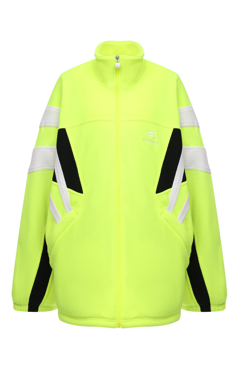 Женская куртка BALENCIAGA зеленого цвета, арт. 675272/TJQ32 | Фото 1 (Кросс-КТ: Куртка; Рукава: Длинные; Длина (верхняя одежда): До середины бедра; Материал внешний: Синтетический материал; Стили: Спорт-шик; Материал подклада: Хлопок)