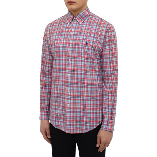 фото Хлопковая рубашка polo ralph lauren