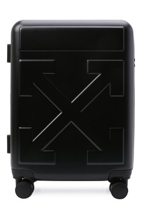 Мужской дорожный чемодан OFF-WHITE черного цвета по цене 63100 руб., арт. 0MNG007F21MAT001 | Фото 1 Мужской дорожный чемодан OFF-WHITE черного цвета, арт. 0MNG007F21MAT001 | Фото 1 (Размер: large; Материал: Пластик; Ограничения доставки: oversized)