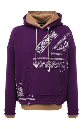 Мужской хлопковое худи PALM ANGELS фиолетового цвета по цене 64150 руб., арт. PMBB106F21FLE0023705 | Фото 1 Мужской хлопковое худи PALM ANGELS фиолетового цвета, арт. PMBB106F21FLE0023705 | Фото 1 (Рукава: Длинные; Материал внешний: Хлопок; Длина (для топов): Стандартные; Мужское Кросс-КТ: Худи-одежда; Принт: С принтом; Стили: Гранж)