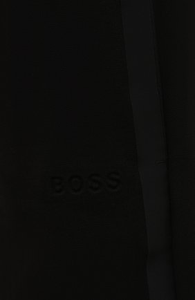 Женские хлопковые шорты BOSS черного цвета, арт. 50466252 | Фото 5 (Женское Кросс-КТ: Шорты-одежда; Длина Ж (юбки, платья, шорты): Мини; Материал внешний: Хлопок; Стили: Спорт-шик)