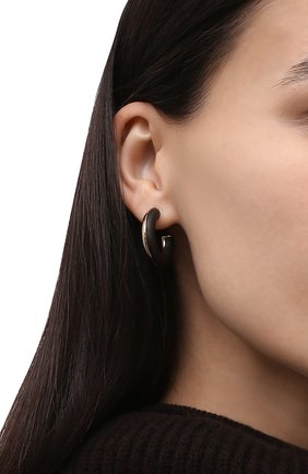 Женские серьги CHLOÉ коричневого цвета по цене 34550 руб., арт. CHC21WFE38BWD | Фото 2 Женские серьги CHLOÉ коричневого цвета, арт. CHC21WFE38BWD | Фото 2 (Материал: Металл)