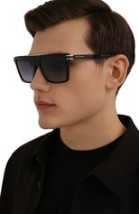 Женские солнцезащитные очки MARC JACOBS (THE) черного цвета, арт. MARC 568 807 | Фото 3 (Кросс-КТ: С/з-унисекс; Тип очков: С/з; Очки форма: Маска; Оптика Гендер: оптика-унисекс)