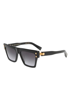 Женские солнцезащитные очки BALMAIN черного цвета, арт. BPS-121A | Фото 1 (Тип очков: С/з; Кросс-КТ: С/з-унисекс; Оптика Гендер: оптика-унисекс; Очки форма: Квадратные)