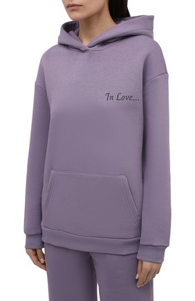 Женский хлопковый костюм SEVEN LAB фиолетового цвета по цене 17430 руб., арт. HPW-IL dark lavender | Фото 2 Женский хлопковый костюм SEVEN LAB фиолетового цвета, арт. HPW-IL dark lavender | Фото 2 (Материал внешний: Синтетический материал, Хлопок; Длина (для топов): Стандартные; Длина (брюки, джинсы): Стандартные; Рукава: Длинные; Кросс-КТ: Трикотаж; Стили: Спорт-шик)
