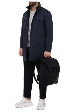 Мужской двусторонний плащ traveller LORO PIANA темно-синего цвета по цене 491000 руб., арт. FAL8428 | Фото 2 Мужской двусторонний плащ traveller LORO PIANA темно-синего цвета, арт. FAL8428 | Фото 2 (Рукава: Длинные; Материал утеплителя: Шерсть; Длина (верхняя одежда): До середины бедра; Материал внешний: Синтетический материал; Мужское Кросс-КТ: Плащ-верхняя одежда; Стили: Кэжуэл)