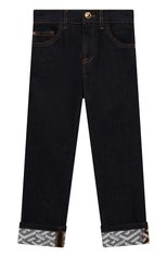 Детские джинсы VERSACE темно-синего цвета, арт. 1001676/1A01864/4A-6A | Фото 1 (Материал внешний: Хлопок)