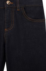 Детские джинсы VERSACE темно-синего цвета, арт. 1001676/1A01864/4A-6A | Фото 3 (Материал внешний: Хлопок)