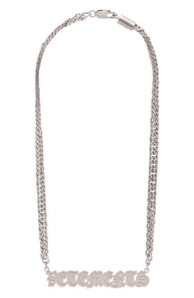 Мужского колье VETEMENTS серебряного цвета по цене 53950 руб., арт. UE52NE200S 50100 BRASS | Фото 1 Мужского колье VETEMENTS серебряного цвета, арт. UE52NE200S 50100 BRASS | Фото 1 (Материал: Металл)