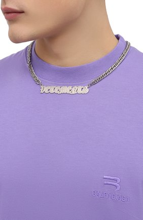 Мужского колье VETEMENTS серебряного цвета по цене 53950 руб., арт. UE52NE200S 50100 BRASS | Фото 2 Мужского колье VETEMENTS серебряного цвета, арт. UE52NE200S 50100 BRASS | Фото 2 (Материал: Металл)