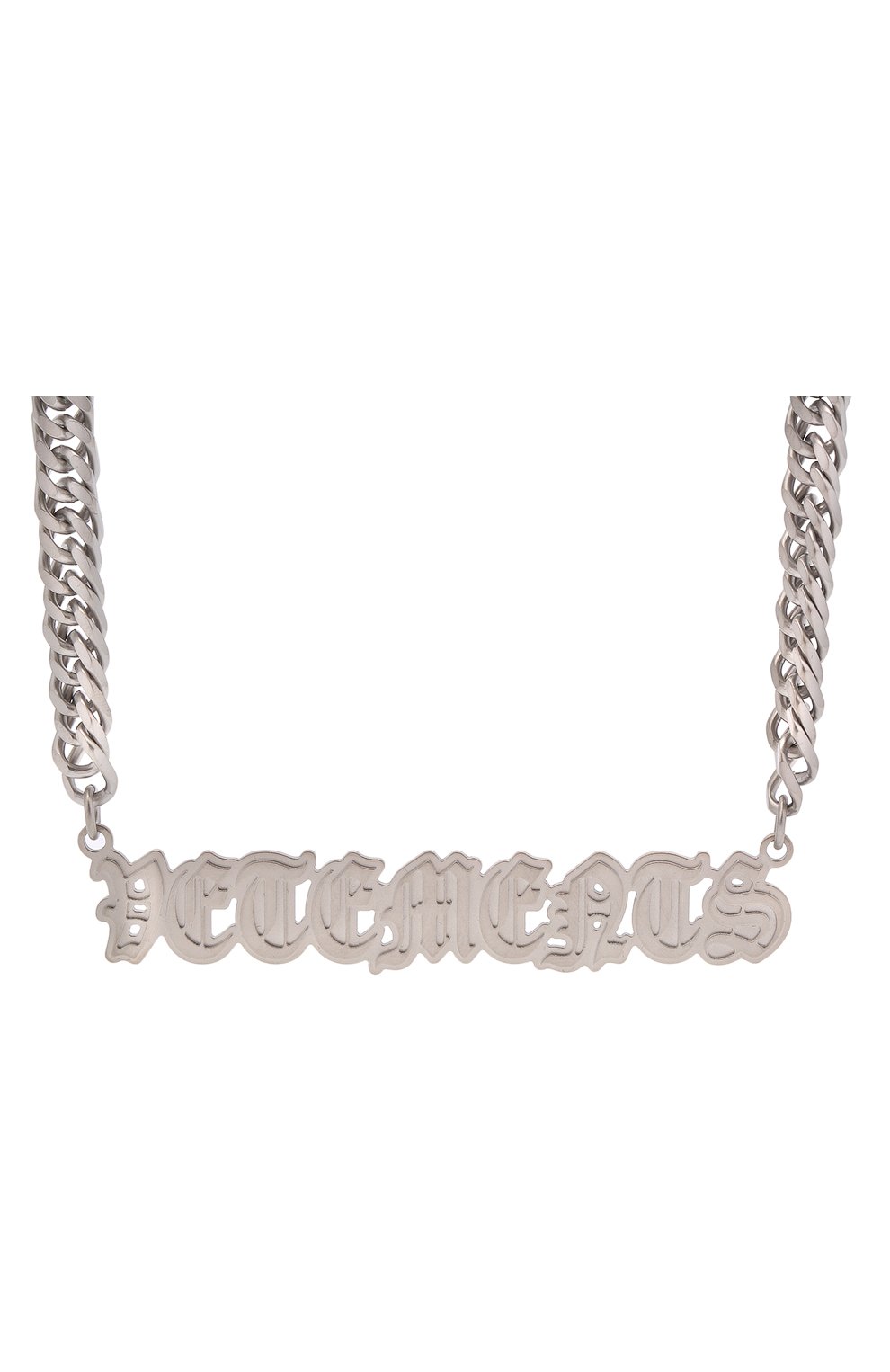 Мужского колье VETEMENTS серебряного цвета по цене 53950 руб., арт. UE52NE200S 50100 BRASS | Фото 3 Мужского колье VETEMENTS серебряного цвета, арт. UE52NE200S 50100 BRASS | Фото 3 (Материал: Металл)