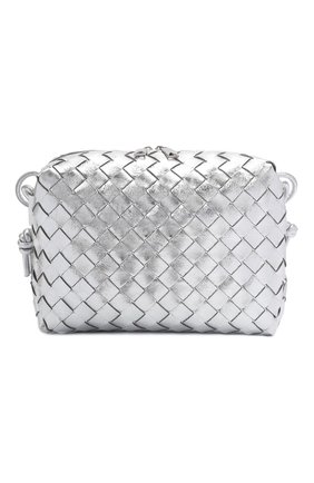 Женская сумка loop small BOTTEGA VENETA серебряного цвета по цене 139000 руб., арт. 680255/V1GJ1 | Фото 1 Женская сумка loop small BOTTEGA VENETA серебряного цвета, арт. 680255/V1GJ1 | Фото 1 (Размер: small; Ремень/цепочка: На ремешке; Материал: Натуральная кожа; Сумки-технические: Сумки через плечо)