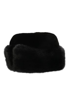 Мужская шапка из меха норки FURLAND черного цвета по цене 55000 руб., арт. 0010300140235600000 | Фото 2 Мужская шапка из меха норки FURLAND черного цвета, арт. 0010300140235600000 | Фото 2 (Материал: Натуральный мех)