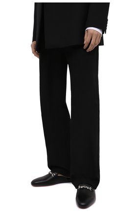 Мужские кожаные сабо coolito swing flat CHRISTIAN LOUBOUTIN черного цвета, арт. 3211083/C00LIT0 SWING FLAT | Фото 3 (Материал внешний: Кожа; Материал внутренний: Натуральная кожа)