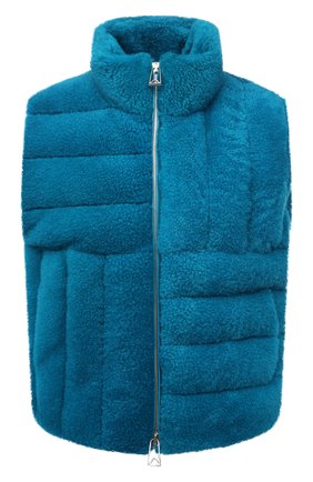 Женский жилет из овчины BOTTEGA VENETA бирюзового цвета по цене 432000 руб., арт. 685417/V05X0 | Фото 1 Женский жилет из овчины BOTTEGA VENETA бирюзового цвета, арт. 685417/V05X0 | Фото 1 (Длина (верхняя одежда): Короткие; Материал внешний: Натуральный мех; Стили: Гламурный; Материал подклада: Синтетический материал; Женское Кросс-КТ: Жилет-одежда, Мех)