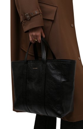 Женский сумка-шопер barbes m BALENCIAGA черного цвета по цене 104000 руб., арт. 671409/21000 | Фото 2 Женский сумка-шопер barbes m BALENCIAGA черного цвета, арт. 671409/21000 | Фото 2 (Материал: Натуральная кожа; Размер: medium; Сумки-технические: Сумки-шопперы)