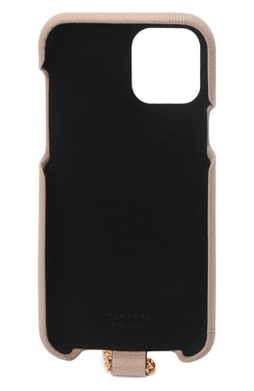 Кожаный чехол для iphone 12 pro TOM FORD бежевого цвета, арт. S0391T-LCL095 | Фото 2 (Материал: Натуральная кожа)
