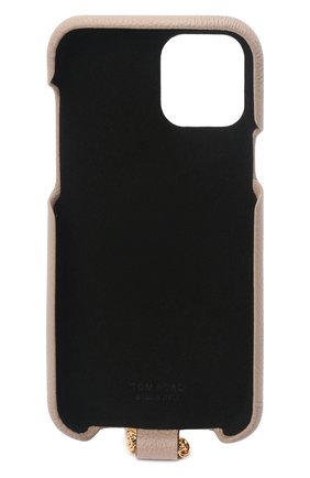 Кожаный чехол для iphone 12 pro TOM FORD бежевого цвета по цене 54950 руб., арт. S0391T-LCL095 | Фото 2 Кожаный чехол для iphone 12 pro TOM FORD бежевого цвета, арт. S0391T-LCL095 | Фото 2 (Материал: Натуральная кожа)