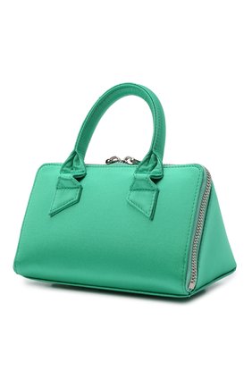 Женская сумка friday mini THE ATTICO зеленого цвета, арт. 221WAH02/V015 | Фото 4 (Женское Кросс-КТ: Вечерняя сумка; Сумки-технические: Сумки top-handle; Размер: mini; Ремень/цепочка: На ремешке; Материал: Текстиль)