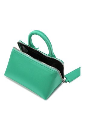Женская сумка friday mini THE ATTICO зеленого цвета, арт. 221WAH02/V015 | Фото 5 (Женское Кросс-КТ: Вечерняя сумка; Сумки-технические: Сумки top-handle; Размер: mini; Ремень/цепочка: На ремешке; Материал: Текстиль)
