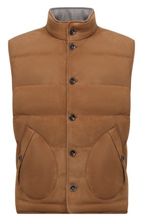 Мужской двусторонний пуховый жилет RALPH LAUREN бежевого цвета по цене 269000 руб., арт. 790854804 | Фото 1 Мужской двусторонний пуховый жилет RALPH LAUREN бежевого цвета, арт. 790854804 | Фото 1 (Материал утеплителя: Шерсть, Пух и перо; Длина (верхняя одежда): Короткие; Кросс-КТ: Куртка, Пуховик; Материал внешний: Замша, Натуральная кожа; Стили: Кэжуэл)