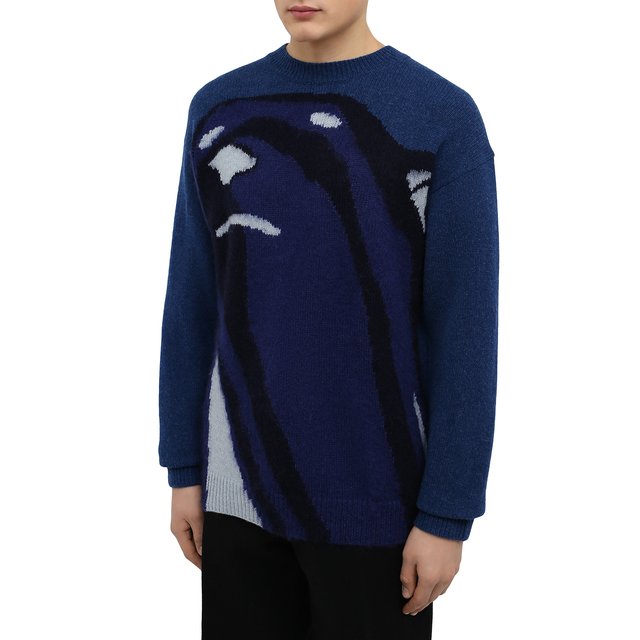 Шерстяной свитер Polar Bear Kenzo FB65PU6453SF, цвет синий, размер 48 - фото 3