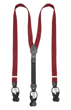 Мужские шелковые подтяжки ERMENEGILDO ZEGNA бордового цвета по цене 23450 руб., арт. Z2D60T/620 | Фото 1 Мужские шелковые подтяжки ERMENEGILDO ZEGNA бордового цвета, арт. Z2D60T/620 | Фото 1 (Материал: Текстиль, Шелк)