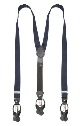 Мужские шелковые подтяжки ERMENEGILDO ZEGNA темно-синего цвета по цене 23450 руб., арт. Z2D60T/620 | Фото 1 Мужские шелковые подтяжки ERMENEGILDO ZEGNA темно-синего цвета, арт. Z2D60T/620 | Фото 1 (Материал: Текстиль, Шелк)