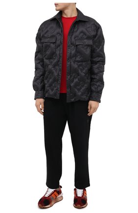 Мужские текстильные кроссовки bumpr LANVIN бордового цвета по цене 59400 руб., арт. FM-SKBRUN-W0NA-H21 | Фото 2 Мужские текстильные кроссовки bumpr LANVIN бордового цвета, арт. FM-SKBRUN-W0NA-H21 | Фото 2 (Материал внутренний: Натуральная кожа, Текстиль; Подошва: Массивная; Материал внешний: Текстиль; Стили: Гранж; Материал утеплителя: Без утеплителя)
