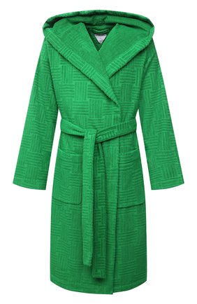 Мужской хлопковый халат BOTTEGA VENETA зеленого цвета по цене 42650 руб., арт. 656097/4V106 | Фото 1 Мужской хлопковый халат BOTTEGA VENETA зеленого цвета, арт. 656097/4V106 | Фото 1 (Материал внешний: Хлопок; Рукава: Длинные; Длина (верхняя одежда): Длинные; Кросс-КТ: домашняя одежда)