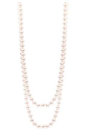 Женское колье SAINT LAURENT кремвого цвета по цене 84550 руб., арт. 671650/Y1526 | Фото 3 Женское колье SAINT LAURENT кремвого цвета, арт. 671650/Y1526 | Фото 3 (Материал: Металл)