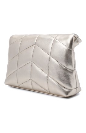 Женский клатч puffer small с футляром для кредитных карт SAINT LAURENT золотого цвета по цене 73750 руб., арт. 650880/AAAA1 | Фото 4 Женский клатч puffer small с футляром для кредитных карт SAINT LAURENT золотого цвета, арт. 650880/AAAA1 | Фото 4 (Женское Кросс-КТ: Вечерняя сумка, Клатч-клатчи; Сумки: Сумки; Материал: Натуральная кожа; Размер: small)