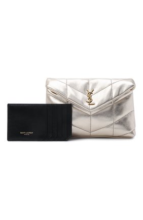 Женский клатч puffer small с футляром для кредитных карт SAINT LAURENT золотого цвета по цене 73750 руб., арт. 650880/AAAA1 | Фото 6 Женский клатч puffer small с футляром для кредитных карт SAINT LAURENT золотого цвета, арт. 650880/AAAA1 | Фото 6 (Женское Кросс-КТ: Вечерняя сумка, Клатч-клатчи; Сумки: Сумки; Материал: Натуральная кожа; Размер: small)