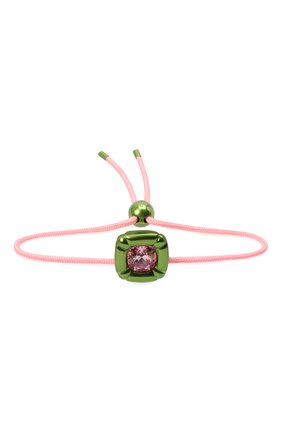 Женский браслет dulcis SWAROVSKI зеленого цвета, арт. 5613643 | Фото 1 (Материал: Металл, Текстиль)