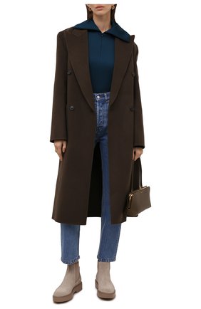 Женские замшевые ботинки SANTONI светло-бежевого цвета по цене 48400 руб., арт. WTHW58932BEINHMHE90E90 | Фото 2 Женские замшевые ботинки SANTONI светло-бежевого цвета, арт. WTHW58932BEINHMHE90E90 | Фото 2 (Подошва: Платформа; Материал внешний: Кожа, Замша; Каблук высота: Низкий; Материал внутренний: Натуральная кожа; Женское Кросс-КТ: Челси-ботинки)