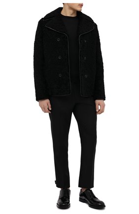 Мужская бушлат из овчины SAINT LAURENT черного цвета по цене 526500 руб., арт. 668958/Y7YE2 | Фото 2 Мужская бушлат из овчины SAINT LAURENT черного цвета, арт. 668958/Y7YE2 | Фото 2 (Материал подклада: Купро; Материал внешний: Натуральный мех; Стили: Кэжуэл)