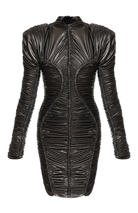 Женское платье BALMAIN черного цвета по цене 386000 руб., арт. XF1R9940/JB69 | Фото 1 Женское платье BALMAIN черного цвета, арт. XF1R9940/JB69 | Фото 1 (Материал внешний: Синтетический материал; Женское Кросс-КТ: Платье-одежда; Рукава: Длинные; Длина Ж (юбки, платья, шорты): Мини; Случай: Коктейльный; Стили: Гранж)