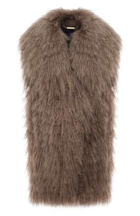 Женский жилет из овчины RALPH LAUREN коричневого цвета по цене 491500 руб., арт. 290858176 | Фото 1 Женский жилет из овчины RALPH LAUREN коричневого цвета, арт. 290858176 | Фото 1 (Длина (верхняя одежда): До середины бедра; Материал внешний: Натуральный мех; Женское Кросс-КТ: Мех; Стили: Кэжуэл)