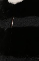 Женская шуба из меха норки DOLCE & GABBANA черного цвета, арт. F26DGF/GEV39 | Фото 5 (Женское Кросс-КТ: Мех; Рукава: Длинные; Материал внешний: Натуральный мех; Стили: Классический; Материал подклада: Синтетический материал; Длина (верхняя одежда): Короткие)