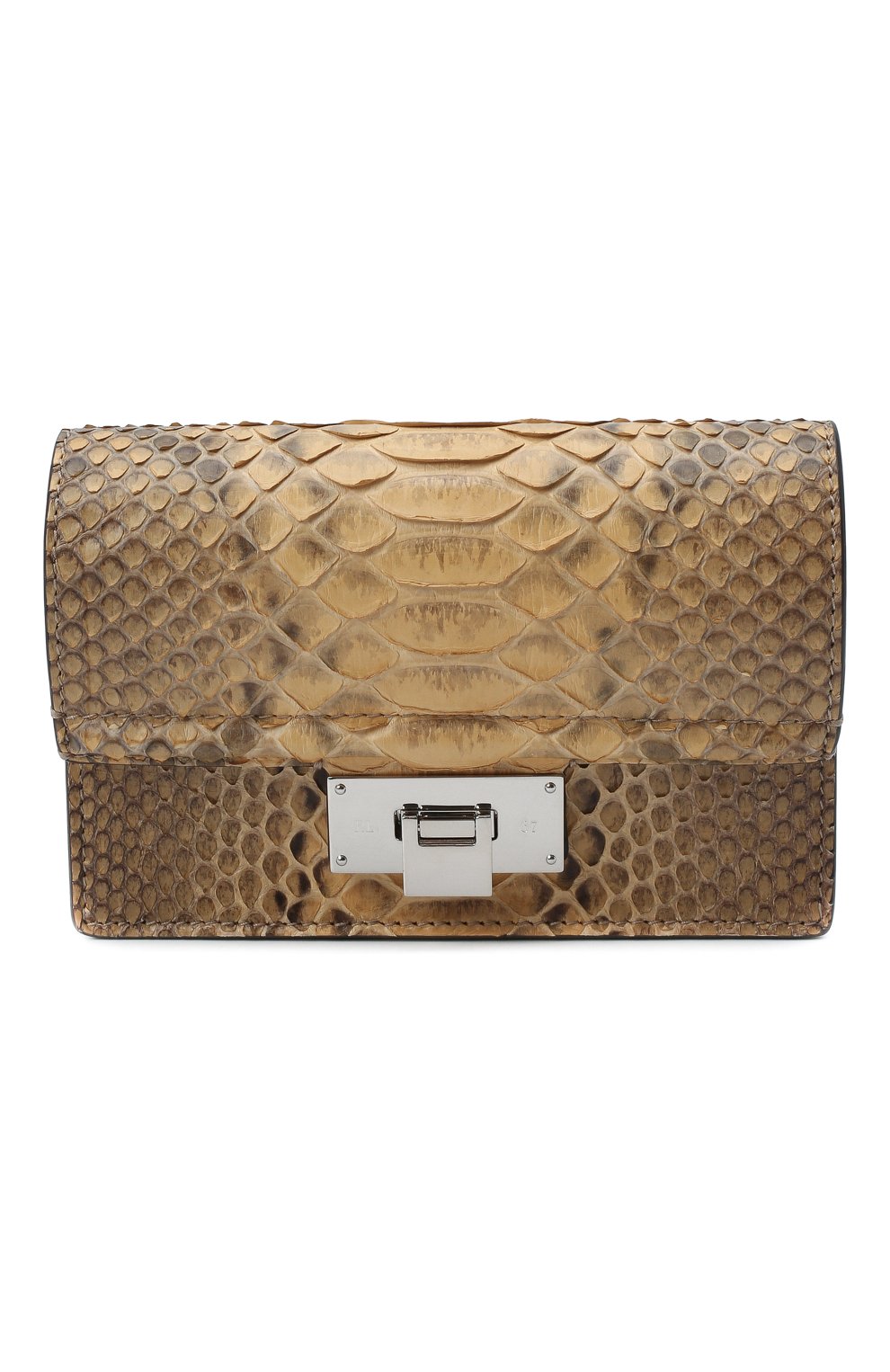 Женская поясная сумка RALPH LAUREN коричневого цвета, арт. 408847208/PRET | Фото 1 (Материал: Экзотическая кожа; Стили: Классический; Размер: mini)