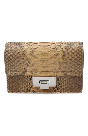 Женская поясная сумка RALPH LAUREN коричневого цвета, арт. 408847208/PRET | Фото 1 (Материал: Экзотическая кожа; Стили: Классический; Размер: mini)