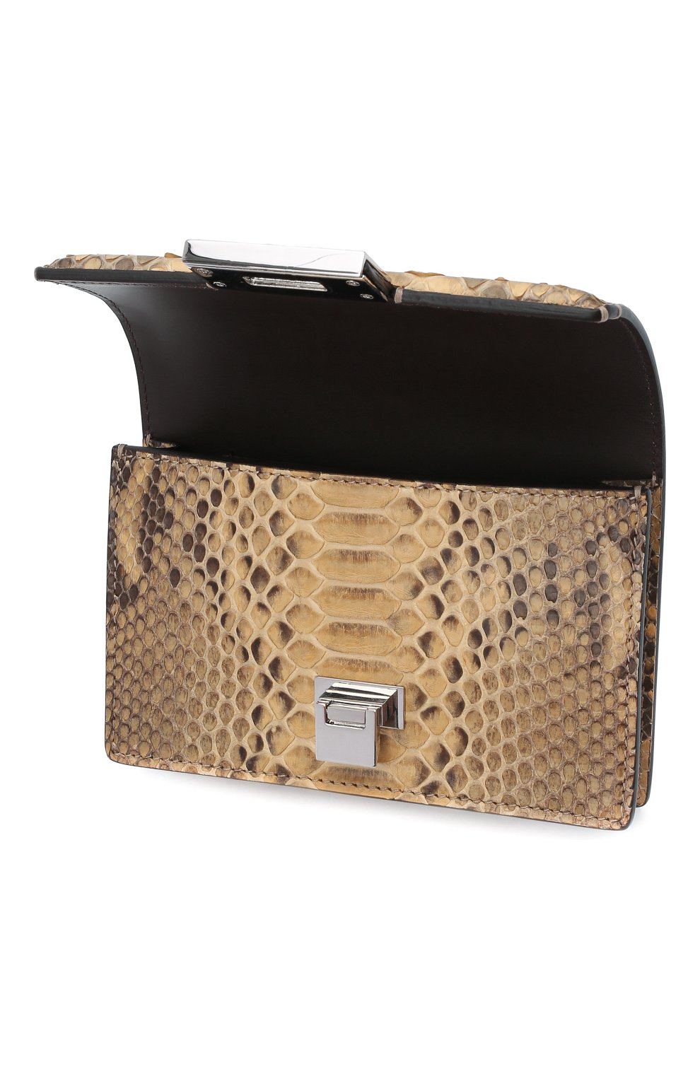Женская поясная сумка RALPH LAUREN коричневого цвета, арт. 408847208/PRET | Фото 5 (Материал: Экзотическая кожа; Стили: Классический; Размер: mini)